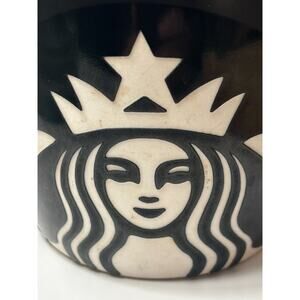 Starbucks Black & White Siren Logo Mug – Ceramic Collector Cup